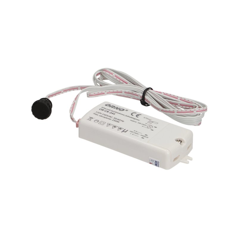 WŁĄCZNIK BEZDOTYKOWY, JEDNOBIEGUNOWY, IP20, 250W ORNO WŁĄCZNIK BEZDOTYKOWY, JEDNOBIEGUNOWY, IP20, 250W ORNO