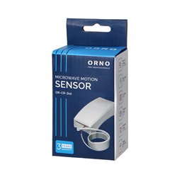 MIKROFALOWY CZUJNIK RUCHU Z ZEWNĘTRZNYM SENSOREM ZMIERZCHOWYM, 360ST., IP20, 1200W ORNO MIKROFALOWY CZUJNIK RUCHU Z ZEWNĘTRZNYM SENSOREM ZMIERZCHOWYM, 360ST., IP20, 1200W ORNO