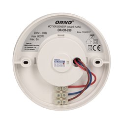 CZUJNIK RUCHU 360 ST. IP20, 800W, REGULACJA POŁOŻENIA SENSORA ORNO CZUJNIK RUCHU 360 ST. IP20, 800W, REGULACJA POŁOŻENIA SENSORA ORNO