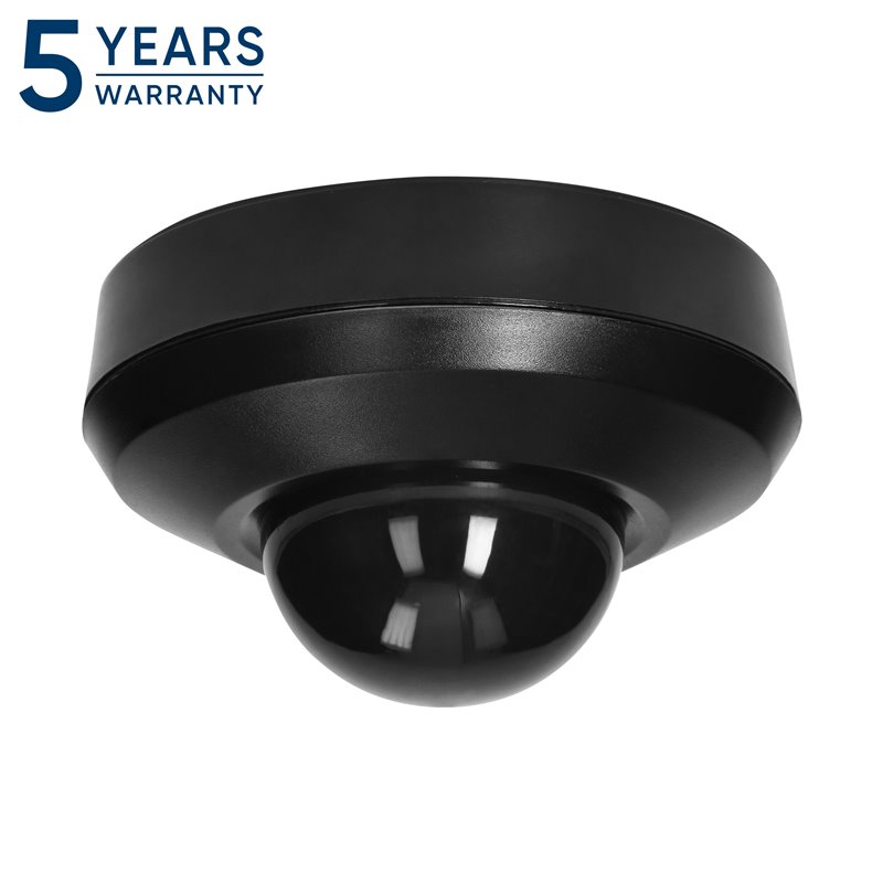 CZUJNIK RUCHU I OBECNOŚCI 360ST, IP44, 2000W,  DODATKOWA BAZA MONTAŻOWA, 3 SENSORY, CZARNY ORNO
