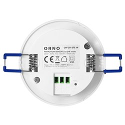 CZUJNIK RUCHU 360°, IP20, 1200W, ZASIĘG MAX. 8M, BIAŁY ORNO CZUJNIK RUCHU 360°, IP20, 1200W, ZASIĘG MAX. 8M, BIAŁY ORNO