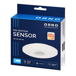 CZUJNIK RUCHU 360°, IP20, 2000W, ULTRA PŁASKI - 2,5CM, MINI, TUYA SMART WI-FI ORNO CZUJNIK RUCHU 360°, IP20, 2000W, ULTRA PŁASKI - 2,5CM, MINI, TUYA SMART WI-FI ORNO