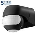 CZUJNIK RUCHU 180° IP44, 800W, MAX 15M, MINI, CZARNY ORNO
