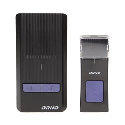 ROCK AC DZWONEK BEZPRZEWODOWY, 230V Z LEARNING SYSTEM, CZARNY ORNO ROCK AC DZWONEK BEZPRZEWODOWY, 230V Z LEARNING SYSTEM, CZARNY ORNO
