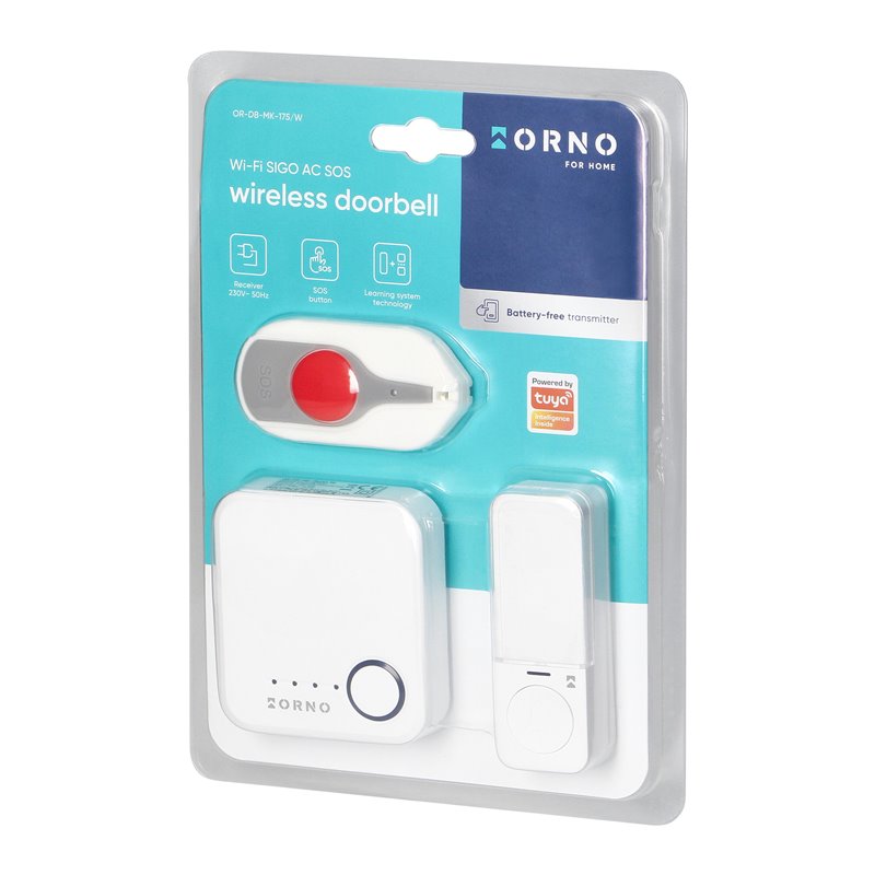 SIGO AC SOS, DZWONEK BEZPRZEWODOWY SIECIOWY, WI-FI, PRZYCISK WEJŚCIA BEZBATERYJNY, PRZYCISK SOS BATERYJNY, LEARNING SYSTEM, 52 D SIGO AC SOS, DZWONEK BEZPRZEWODOWY SIECIOWY, WI-FI, PRZYCISK WEJŚCIA BEZBATERYJNY, PRZYCISK SOS BATERYJNY, LEARNING SYSTEM, 52 D