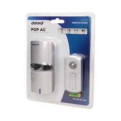 POP AC DZWONEK BEZPRZEWODOWY, 230V Z LEARNING SYSTEM ORNO POP AC DZWONEK BEZPRZEWODOWY, 230V Z LEARNING SYSTEM ORNO