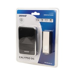 DZWONEK BEZPRZEWODOWY CALYPSO DC, BATERYJNY, LEARNING SYSTEM, 32 DŹWIĘKI, 120M ORNO DZWONEK BEZPRZEWODOWY CALYPSO DC, BATERYJNY, LEARNING SYSTEM, 32 DŹWIĘKI, 120M ORNO