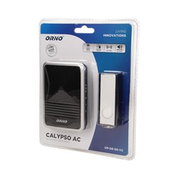 DZWONEK BEZPRZEWODOWY CALYPSO AC, SIECIOWY, LEARNING SYSTEM, 32 DŹWIĘKI, 120M ORNO DZWONEK BEZPRZEWODOWY CALYPSO AC, SIECIOWY, LEARNING SYSTEM, 32 DŹWIĘKI, 120M ORNO