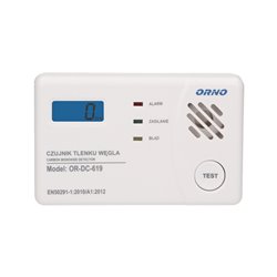 ZESTAW BATERYJNY CZUJNIK TLENKU WĘGLA (CZADU) 3XAA + CZUJNIK DYMU, 9V DC ORNO ZESTAW BATERYJNY CZUJNIK TLENKU WĘGLA (CZADU) 3XAA + CZUJNIK DYMU, 9V DC ORNO