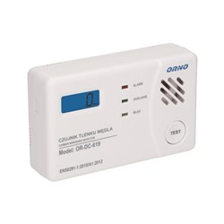 ZESTAW BATERYJNY CZUJNIK TLENKU WĘGLA (CZADU) 3XAA + CZUJNIK DYMU, 9V DC ORNO ZESTAW BATERYJNY CZUJNIK TLENKU WĘGLA (CZADU) 3XAA + CZUJNIK DYMU, 9V DC ORNO