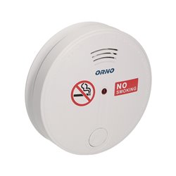 BATERYJNY CZUJNIK DYMU PAPIEROSOWEGO, 9V DC ORNO BATERYJNY CZUJNIK DYMU PAPIEROSOWEGO, 9V DC ORNO
