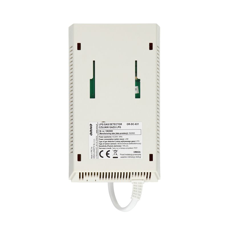 CZUJNIK GAZU LPG, SIECIOWY 230VAC ORNO CZUJNIK GAZU LPG, SIECIOWY 230VAC ORNO