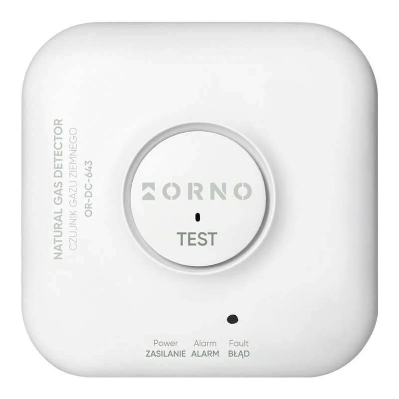 CZUJNIK GAZU ZIEMNEGO, 230 V AC, ŻYWOTNOŚĆ SENSORA 5 LAT, TUYA SMART WI-FI ORNO