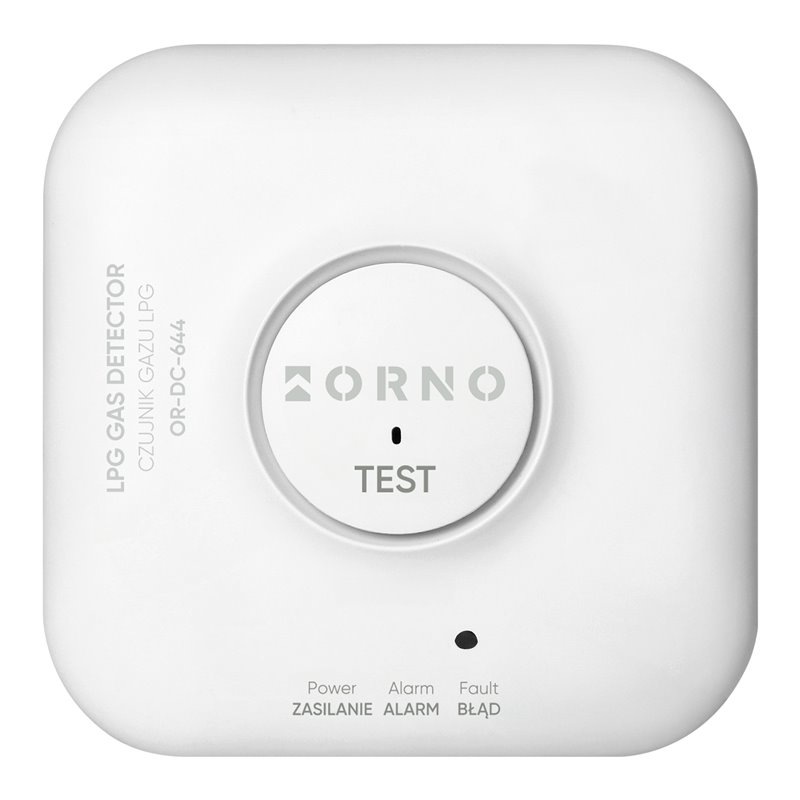 CZUJNIK GAZU LPG, 230 V AC, ŻYWOTNOŚĆ SENSORA 5 LAT, TUYA SMART WI-FI ORNO
