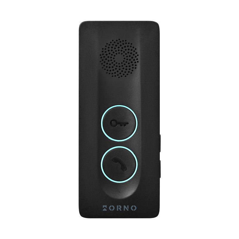 UNIFON DOMOFONOWY BEZPRZEWODOWY, BEZSŁUCHAWKOWY, DO ROZBUDOWY ZESTAWU LEKIO, CZARNY ORNO
