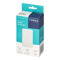 DZWONEK ELEKTROMECHANICZNY DWUTONOWY BREVIS MINI AC, 230V, BIAŁY ORNO DZWONEK ELEKTROMECHANICZNY DWUTONOWY BREVIS MINI AC, 230V, BIAŁY ORNO