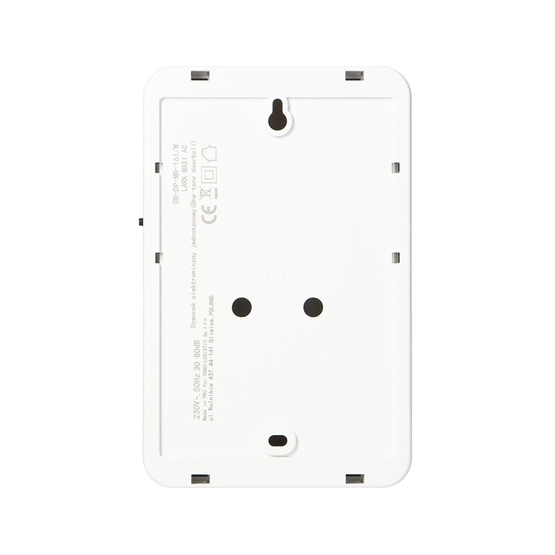 DZWONEK PRZEWODOWY ELEKTRONICZNY JEDNOTONOWY LARK MAXI AC, 230V, BIAŁY ORNO DZWONEK PRZEWODOWY ELEKTRONICZNY JEDNOTONOWY LARK MAXI AC, 230V, BIAŁY ORNO