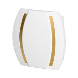 DZWONEK KAMELEON GONG 230V, BIAŁO-ZŁOTY ORNO DZWONEK KAMELEON GONG 230V, BIAŁO-ZŁOTY ORNO