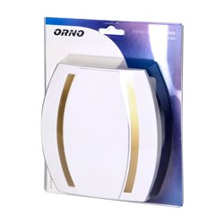 DZWONEK KAMELEON GONG 8V, BIAŁO-ZŁOTY ORNO DZWONEK KAMELEON GONG 8V, BIAŁO-ZŁOTY ORNO