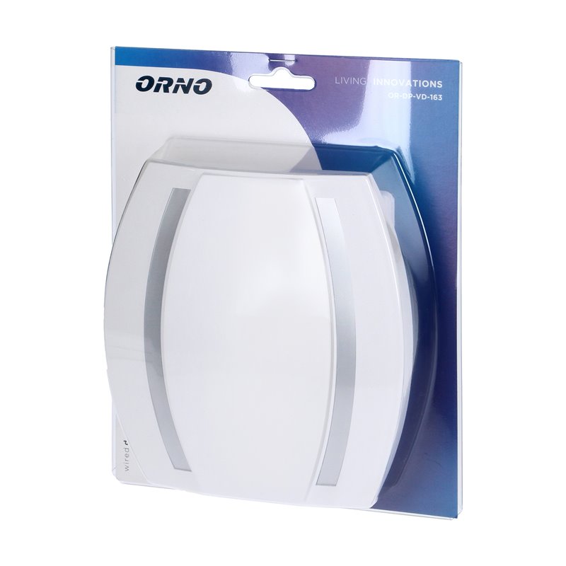 DZWONEK KAMELEON GONG 8V, BIAŁO-SREBRNY ORNO DZWONEK KAMELEON GONG 8V, BIAŁO-SREBRNY ORNO