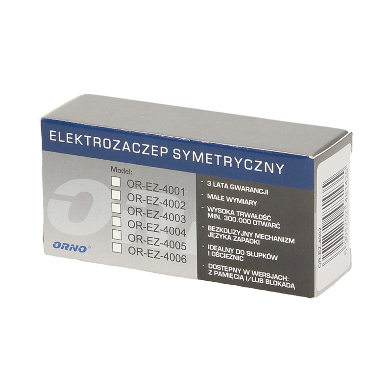 ELEKTROZACZEP SYMETRYCZNY Z BLOKADĄ MINI ORNO ELEKTROZACZEP SYMETRYCZNY Z BLOKADĄ MINI ORNO