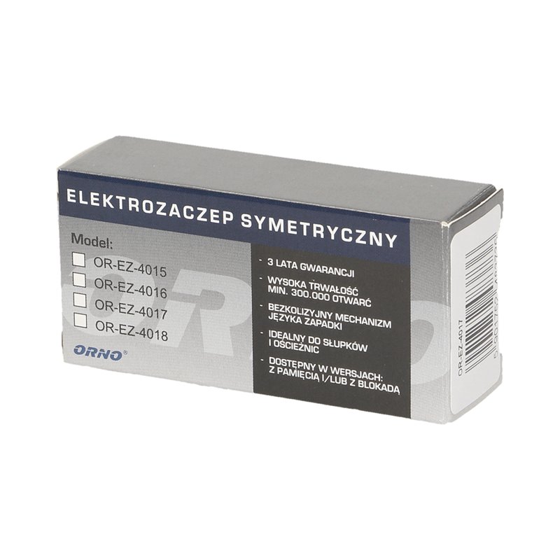 ELEKTROZACZEP SYMETRYCZNY Z PAMIĘCIĄ I Z BLOKADĄ ORNO ELEKTROZACZEP SYMETRYCZNY Z PAMIĘCIĄ I Z BLOKADĄ ORNO