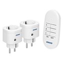 ZESTAW BEZPRZEWODOWYCH MINI GNIAZD STEROWANYCH PILOTEM 2+1, SCHUKO ORNO ZESTAW BEZPRZEWODOWYCH MINI GNIAZD STEROWANYCH PILOTEM 2+1, SCHUKO ORNO