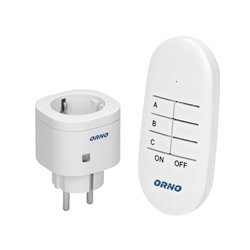 GNIAZDO BEZPRZEWODOWE MINI STEROWANE PILOTEM 1+1, SCHUKO ORNO GNIAZDO BEZPRZEWODOWE MINI STEROWANE PILOTEM 1+1, SCHUKO ORNO