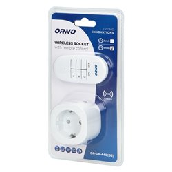 GNIAZDO BEZPRZEWODOWE MINI STEROWANE PILOTEM 1+1, SCHUKO ORNO GNIAZDO BEZPRZEWODOWE MINI STEROWANE PILOTEM 1+1, SCHUKO ORNO