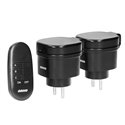 ZESTAW BEZPRZEWODOWYCH MINI GNIAZD STEROWANYCH PILOTEM 2+1, IP44 ORNO ZESTAW BEZPRZEWODOWYCH MINI GNIAZD STEROWANYCH PILOTEM 2+1, IP44 ORNO