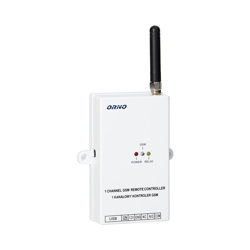 KONTROLER GSM DO STEROWANIA BRAMĄ, Z WEJSCIEM USB ORNO KONTROLER GSM DO STEROWANIA BRAMĄ, Z WEJSCIEM USB ORNO