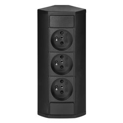 GNIAZDO MEBLOWE 3X2P+Z, CZARNE ORNO GNIAZDO MEBLOWE 3X2P+Z, CZARNE ORNO