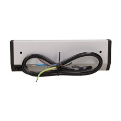 GNIAZDO MEBLOWE 3X2P+Z, SCHUKO, CZARNO-SREBRNE ORNO GNIAZDO MEBLOWE 3X2P+Z, SCHUKO, CZARNO-SREBRNE ORNO