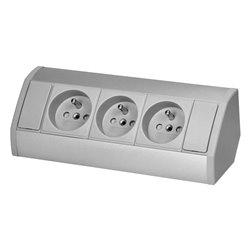 GNIAZDO MEBLOWE 3X2P+Z, SZARO-SREBRNE ORNO GNIAZDO MEBLOWE 3X2P+Z, SZARO-SREBRNE ORNO