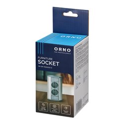 GNIAZDO MEBLOWE 2X2P+Z (SCHUKO), SZARO-SREBRNE ORNO GNIAZDO MEBLOWE 2X2P+Z (SCHUKO), SZARO-SREBRNE ORNO