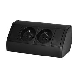 GNIAZDO MEBLOWE 2X2P+Z, CZARNE ORNO GNIAZDO MEBLOWE 2X2P+Z, CZARNE ORNO