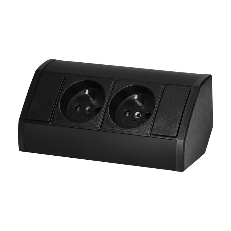 GNIAZDO MEBLOWE 2X2P+Z, CZARNE ORNO GNIAZDO MEBLOWE 2X2P+Z, CZARNE ORNO