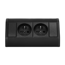 GNIAZDO MEBLOWE 2X2P+Z, CZARNE ORNO GNIAZDO MEBLOWE 2X2P+Z, CZARNE ORNO