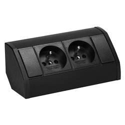 GNIAZDO MEBLOWE 2X2P+Z, CZARNE ORNO GNIAZDO MEBLOWE 2X2P+Z, CZARNE ORNO