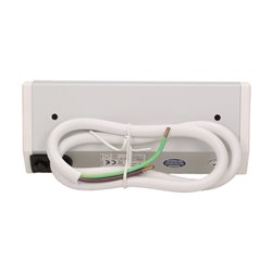 GNIAZDO MEBLOWE 2X2P+Z, SCHUKO, BIAŁO-SREBRNE ORNO GNIAZDO MEBLOWE 2X2P+Z, SCHUKO, BIAŁO-SREBRNE ORNO