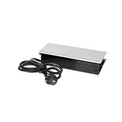 GNIAZDO MEBLOWE WPUSZCZANE W BLAT 3X2P+Z Z PRZESUWNĄ POKRYWKĄ I PRZEWODEM 1,5M, 3X1,5MM2, CZARNO-SREBRNE ORNO GNIAZDO MEBLOWE WPUSZCZANE W BLAT 3X2P+Z Z PRZESUWNĄ POKRYWKĄ I PRZEWODEM 1,5M, 3X1,5MM2, CZARNO-SREBRNE ORNO