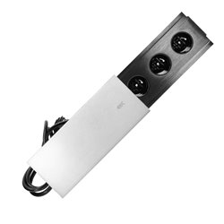 GNIAZDO MEBLOWE WPUSZCZANE W BLAT 3X2P+Z Z PRZESUWNĄ POKRYWKĄ I PRZEWODEM 1,5M, 3X1,5MM2, CZARNO-SREBRNE ORNO GNIAZDO MEBLOWE WPUSZCZANE W BLAT 3X2P+Z Z PRZESUWNĄ POKRYWKĄ I PRZEWODEM 1,5M, 3X1,5MM2, CZARNO-SREBRNE ORNO