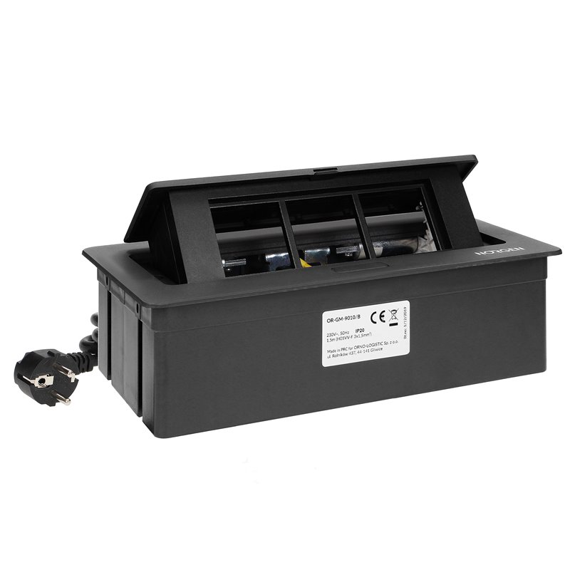 NOEN KASETA MEBLOWA WPUSZCZANA W BLAT ZE ZINTEGROWANĄ RAMKĄ PCV NA GNIAZDA MODUŁOWE 3 X 45X45MM LUB 6 X 22,5X45MM, PRZEWÓD 1,5M, NOEN KASETA MEBLOWA WPUSZCZANA W BLAT ZE ZINTEGROWANĄ RAMKĄ PCV NA GNIAZDA MODUŁOWE 3 X 45X45MM LUB 6 X 22,5X45MM, PRZEWÓD 1,5M,