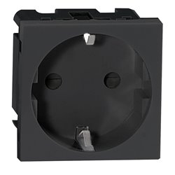 NOEN GS, GNIAZDO MODUŁOWE 45X45MM 1X2P+Z, TYP F SCHUKO, 16A 250V, CZARNE ORNO NOEN GS, GNIAZDO MODUŁOWE 45X45MM 1X2P+Z, TYP F SCHUKO, 16A 250V, CZARNE ORNO