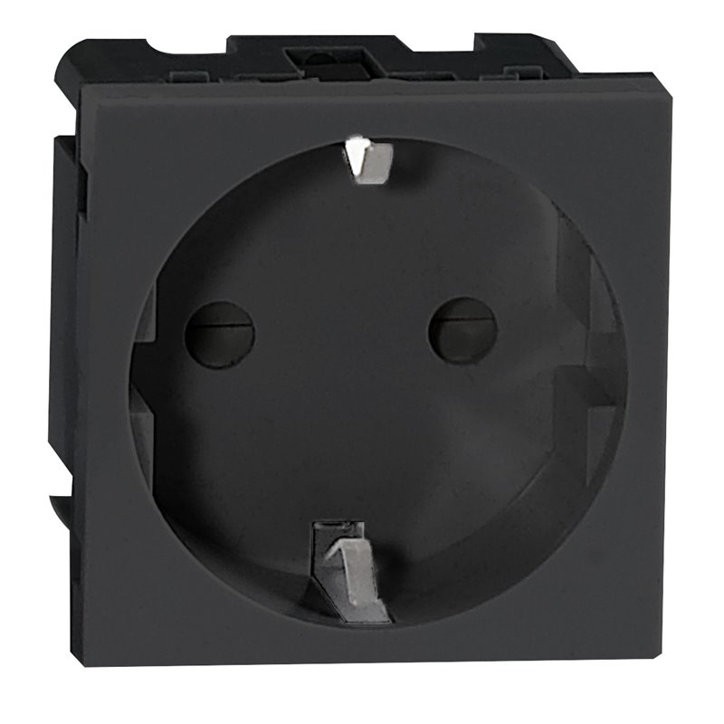 NOEN GS, GNIAZDO MODUŁOWE 45X45MM 1X2P+Z, TYP F SCHUKO, 16A 250V, CZARNE ORNO NOEN GS, GNIAZDO MODUŁOWE 45X45MM 1X2P+Z, TYP F SCHUKO, 16A 250V, CZARNE ORNO