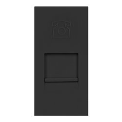 NOEN RJ11, GNIAZDO MODUŁOWE 22,5X45MM TELEFONICZNE RJ11, CZARNE ORNO NOEN RJ11, GNIAZDO MODUŁOWE 22,5X45MM TELEFONICZNE RJ11, CZARNE ORNO