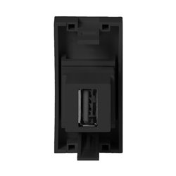 NOEN USB DATA, GNIAZDO MODUŁOWE 22,5X45MM USB DATA 2.0, PRZELOTKA, CZARNE ORNO NOEN USB DATA, GNIAZDO MODUŁOWE 22,5X45MM USB DATA 2.0, PRZELOTKA, CZARNE ORNO