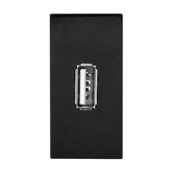 NOEN USB DATA, GNIAZDO MODUŁOWE 22,5X45MM USB DATA 2.0, CZARNE ORNO NOEN USB DATA, GNIAZDO MODUŁOWE 22,5X45MM USB DATA 2.0, CZARNE ORNO