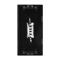 NOEN USB DATA, GNIAZDO MODUŁOWE 22,5X45MM USB DATA 2.0, CZARNE ORNO NOEN USB DATA, GNIAZDO MODUŁOWE 22,5X45MM USB DATA 2.0, CZARNE ORNO
