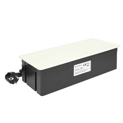 NOEN KASETA MEBLOWA WPUSZCZANA W BLAT ZE ZINTEGROWANĄ RAMKĄ PCV NA GNIAZDA MODUŁOWE 3 X 45X45MM LUB 6 X 22,5X45MM, PRZEWÓD 1,5M, NOEN KASETA MEBLOWA WPUSZCZANA W BLAT ZE ZINTEGROWANĄ RAMKĄ PCV NA GNIAZDA MODUŁOWE 3 X 45X45MM LUB 6 X 22,5X45MM, PRZEWÓD 1,5M,